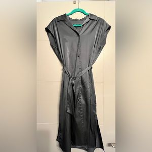 Banana Republic Gray Silk Shirt Dress sz xs - worn once